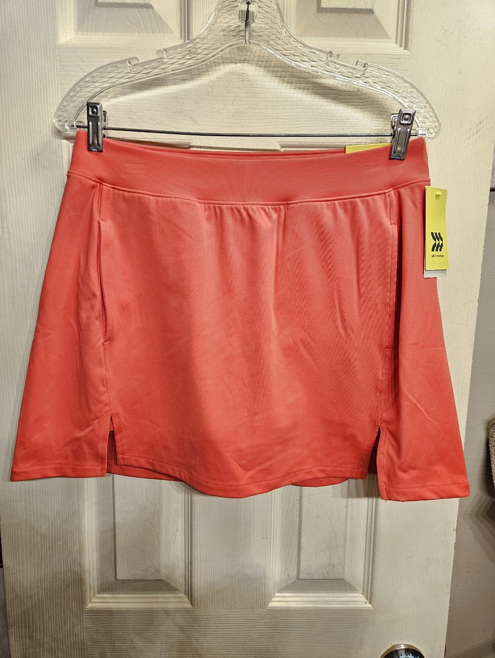 All in motion high rise slim fit skort pink athletic skirt womens medium NEW